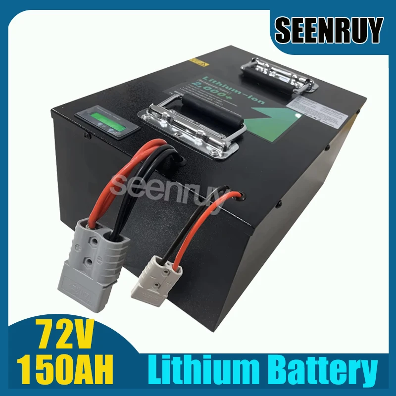 li-ion 72V 150AH Lithium Battery with BMS 170A 230A 340A 380A for RV Motorcycle Food Truck Forklift Golf Cart