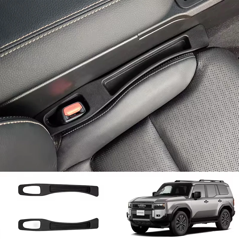 Car Seat Gap Filler Strips Leak Proof Seat Crevice Storage Organizer for Toyota Prado 2024 LC250 Interior Accessories