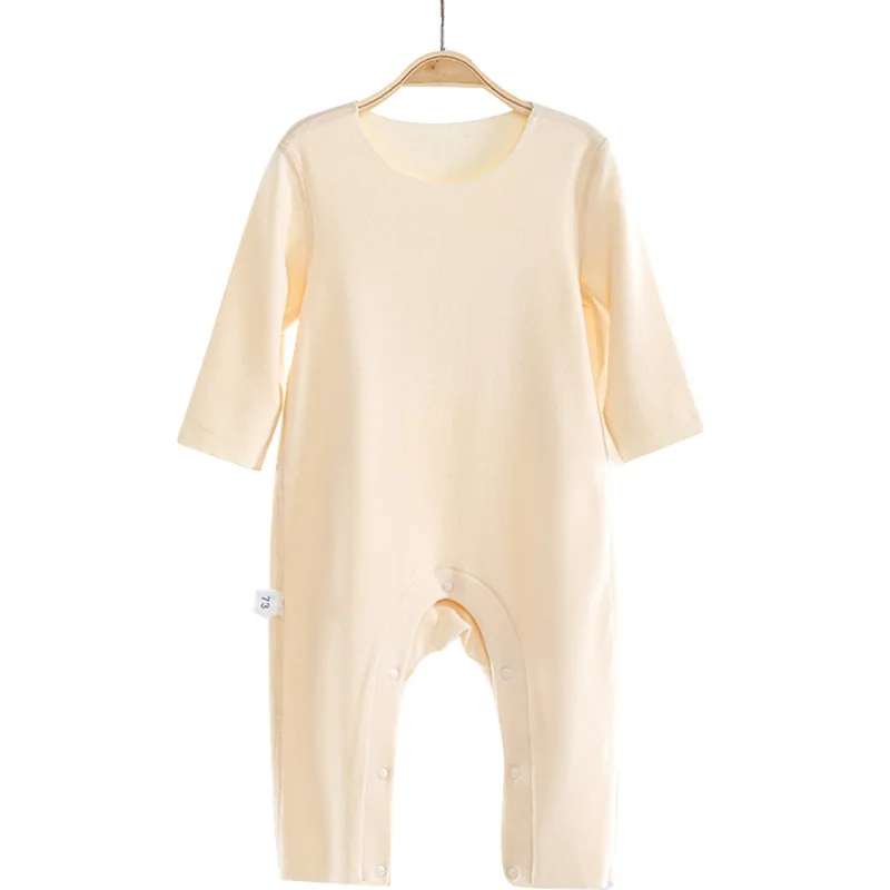 

Baby Romper Open Crotch Snap Button Soft Dralon Fabric New Design Infant Crawling Outfit