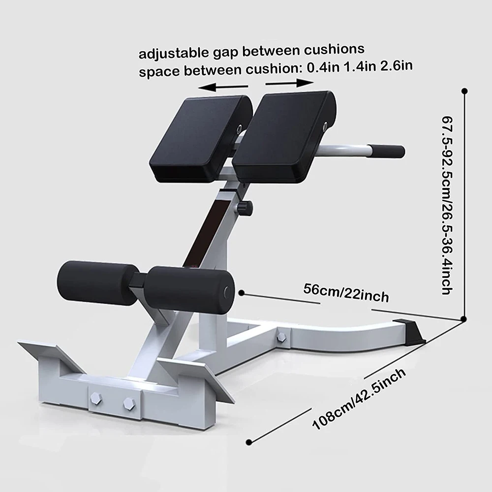 Folding Roman Chair Back Extension Exercise Bench Back Training Supine Board