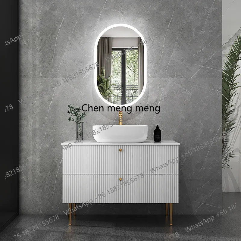 Bathroom cabinet combination, toilet, slate hand wash basin, modern marble bathroom wash cabinet