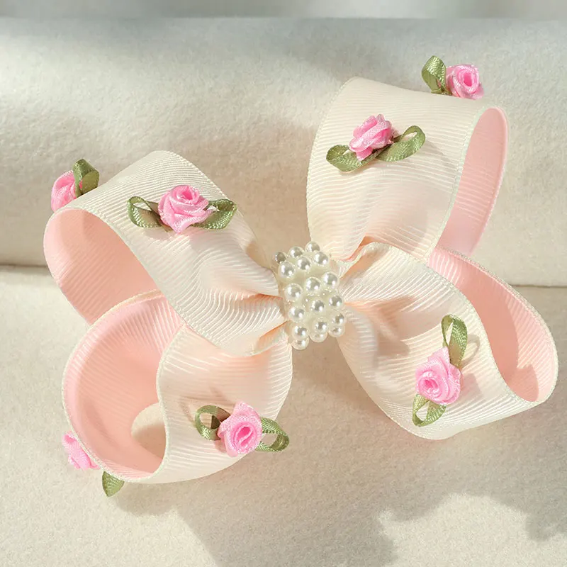 3Pcs Sweet Solid Color Bows Hair Clip For Baby Girls Boutique Handmade Hairpins Cute Korean Barrettes Headwear Hair Accessories