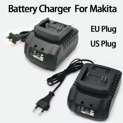 Portable Battery Charger For Makita 18V 21V Li-ion Battery Fast Charger Battery Replacement EU Plug US Plug Charging Tool