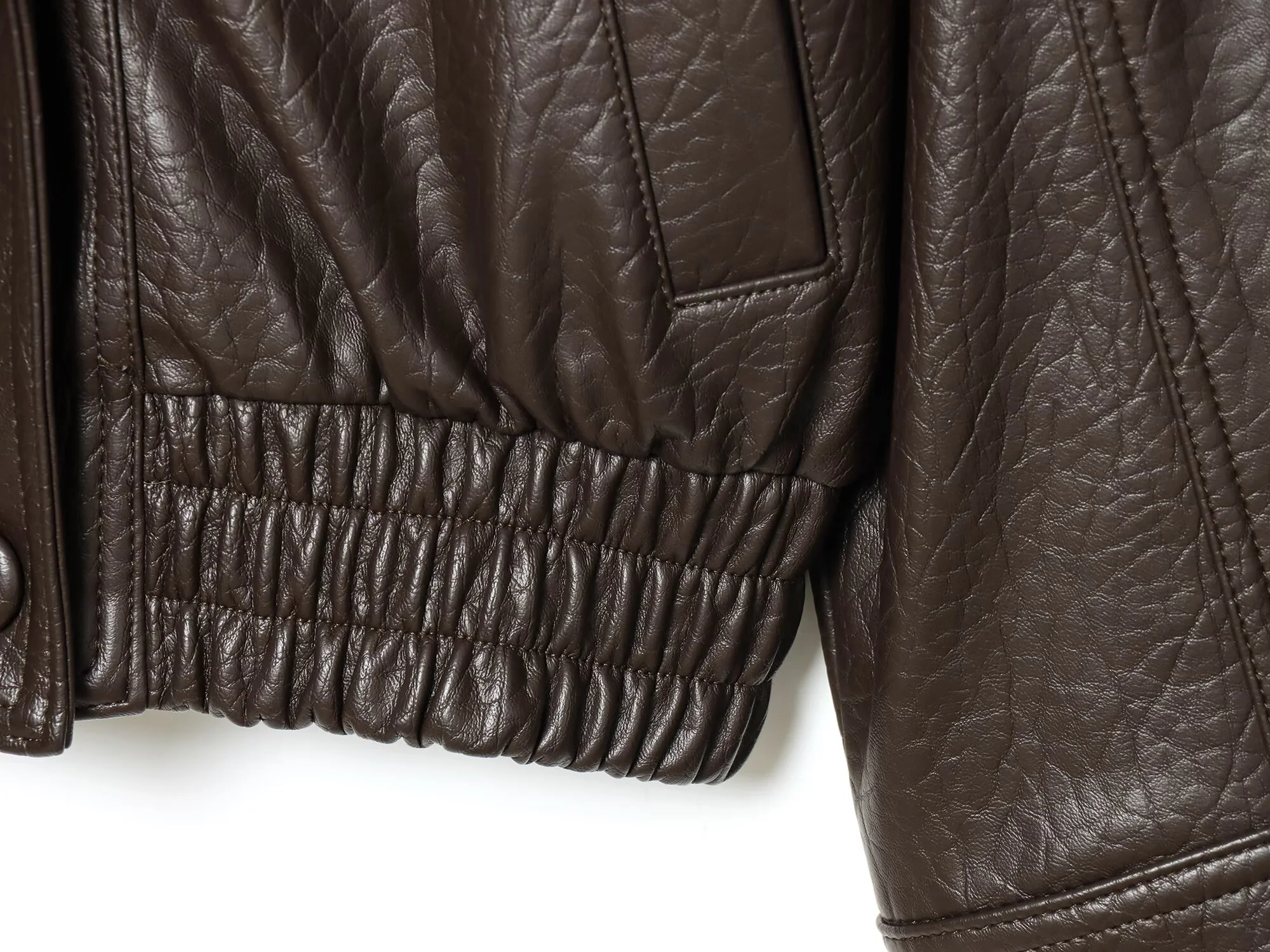 سترة نسائية شتوية جديدة لعام 2025 عصرية ومتعددة الاستخدامات وبسيطة وفضفاضة من الجلد الصناعي مع ياقة من الفرو قابلة للفصل #6