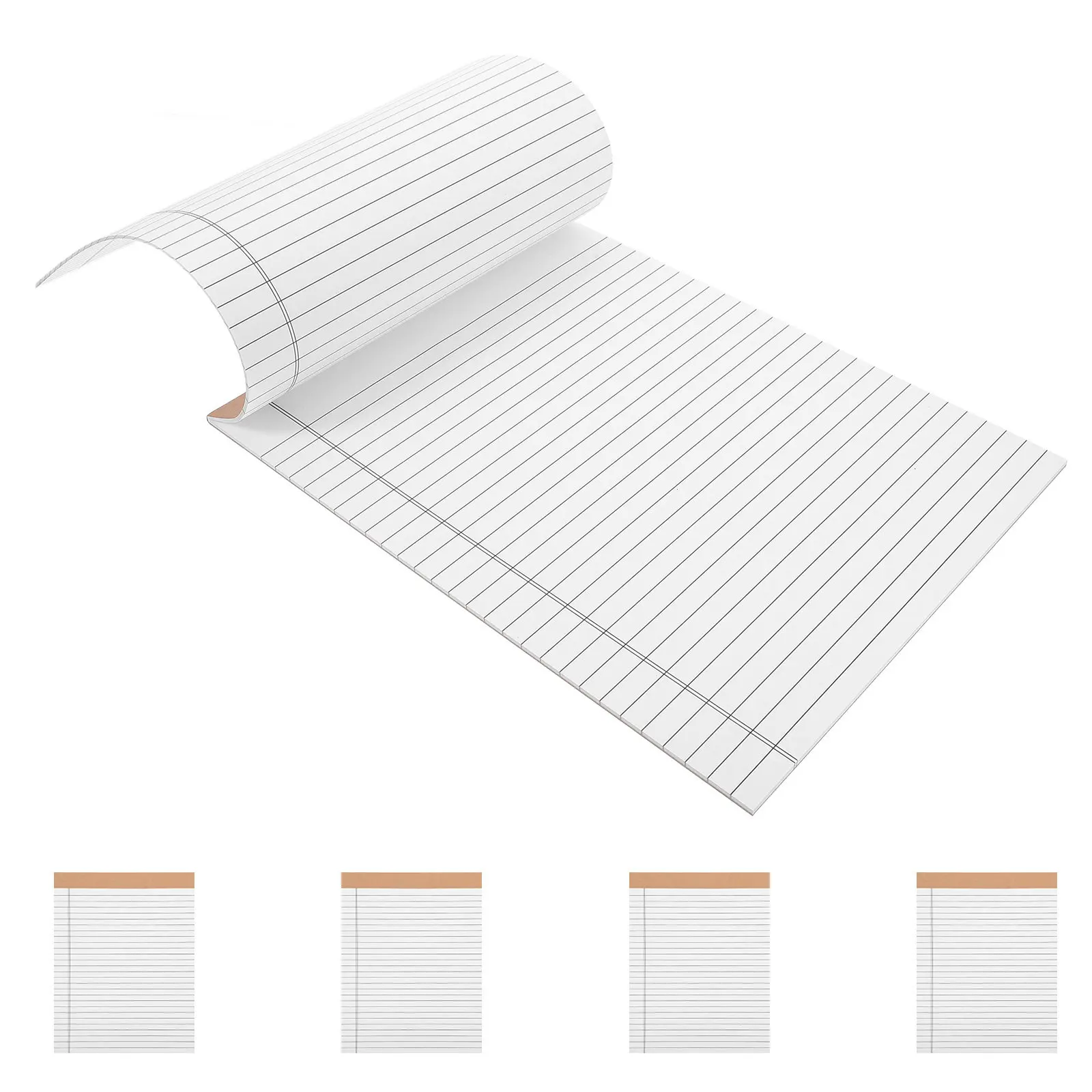 

5Pcs Legal Notepads Thick Premium Ruled Writing Pads Perforated Tear-Off Pages Sturdy Cardboard Back for Office School Hotel