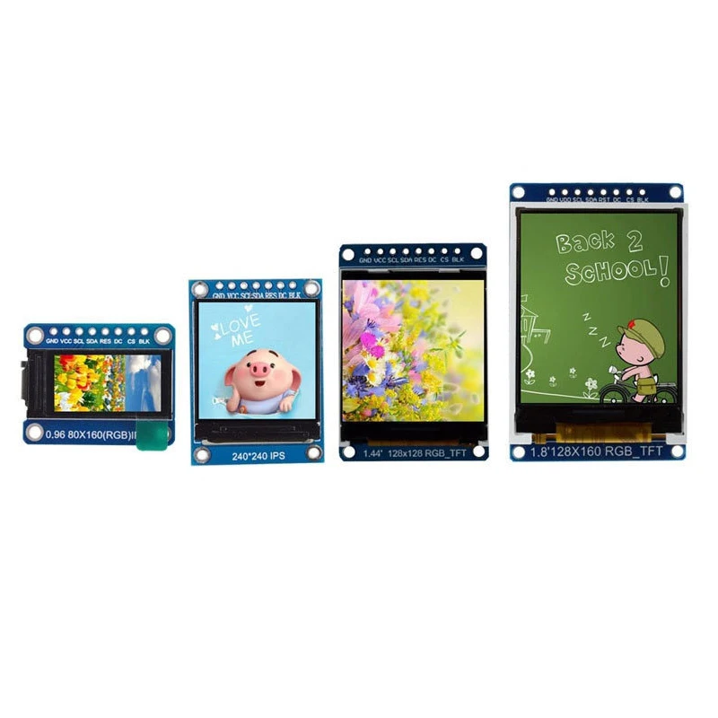 

1~50Pcs High-Definition SPI 0.96-inch 1.3-inch 1.44-inch 1.8-inch TFT Display Color Screen OLED LCD Screen ST7735