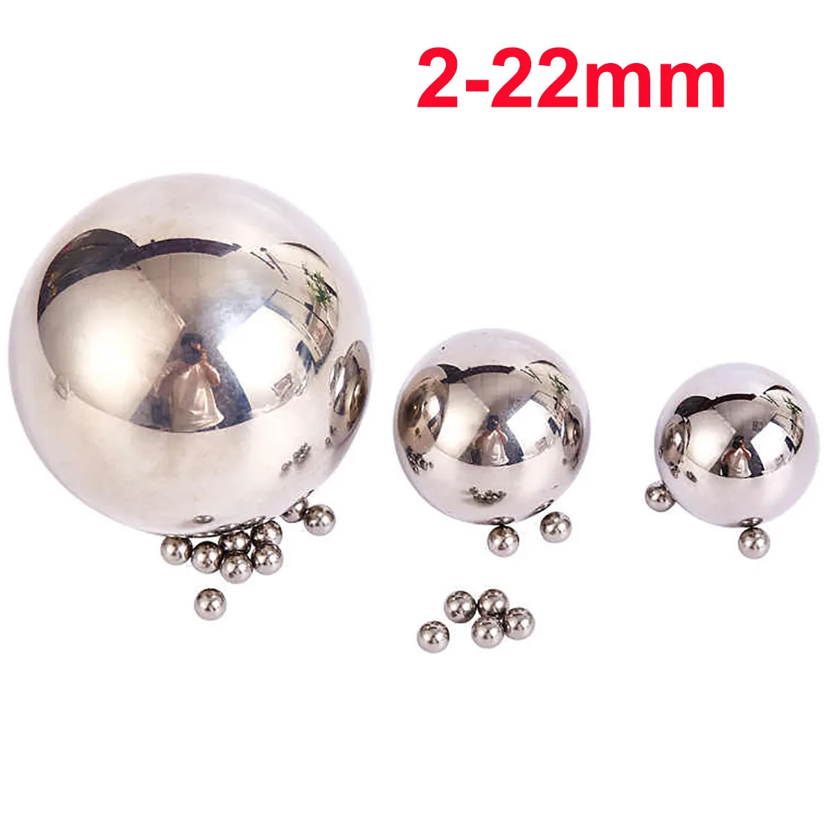 

304 Stainless Steel Balls 2/2.381/2.5/2.778/3.0/4/4.5/5/6/8~22mm Solid Smooth Bearing Steel Ball Spherical Bead Ball