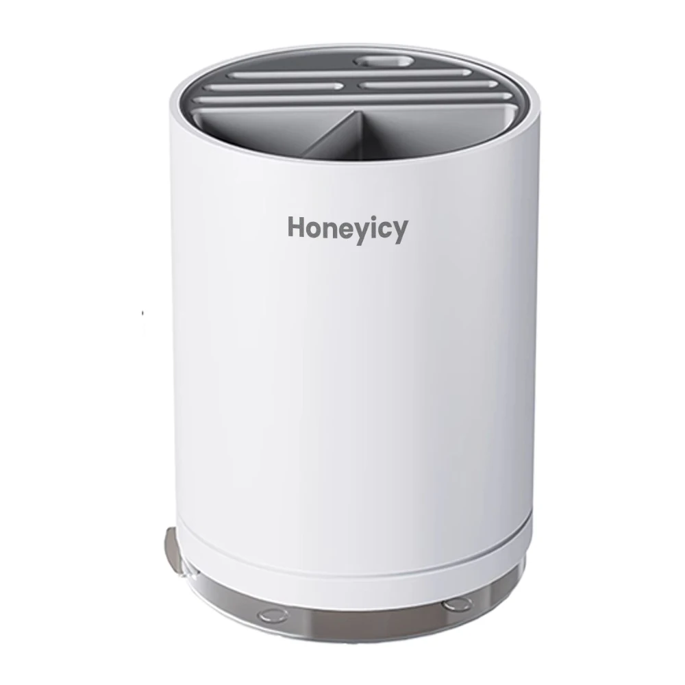 Honeyicy Knife rests, Universal Knife Block Holder - Round Kitchen Knife Storage Unique Slot Design to Protect Blades