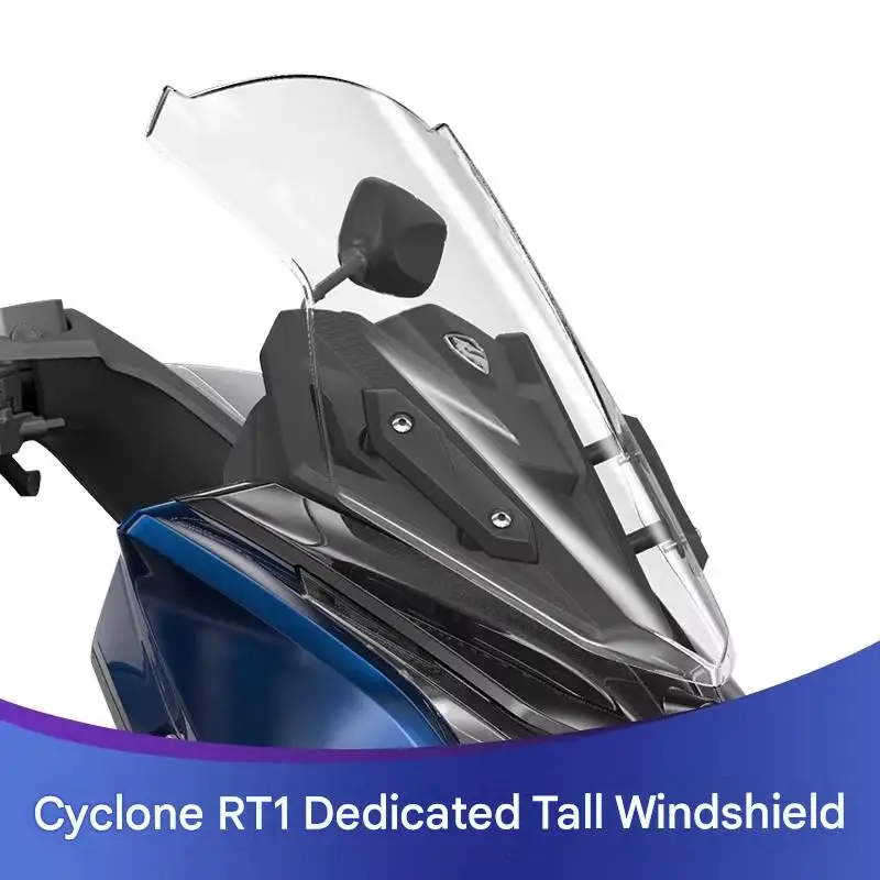 FOR CYCLONE RT1 Heightened Windshield Chest Protector Front Wind Deflector Distortion-Free Optical Acrylic Sheet Enhanced Riding