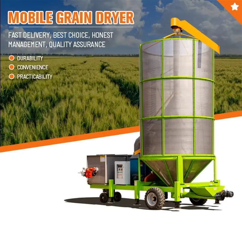 Customized Agriculture Almond Small Dryer Machine Corn Grain Driers Mini Mobile Paddy Dryer