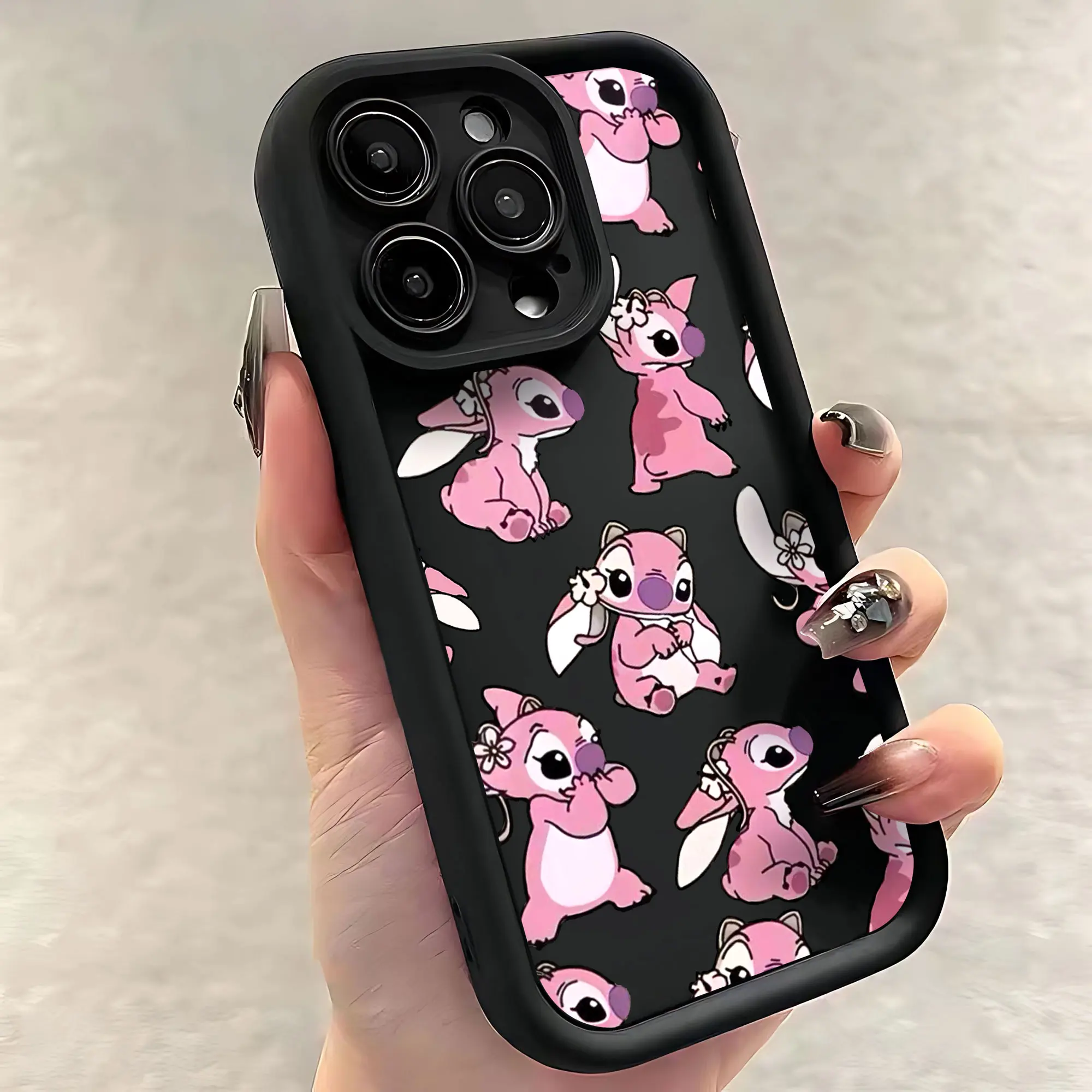 Funny Yk2 Stitch Disneys Phone Case for IPhone 16 15 14 13 12 11 Pro Max Mini XR XS X 7 8 Plus Soft TPU Back Cover