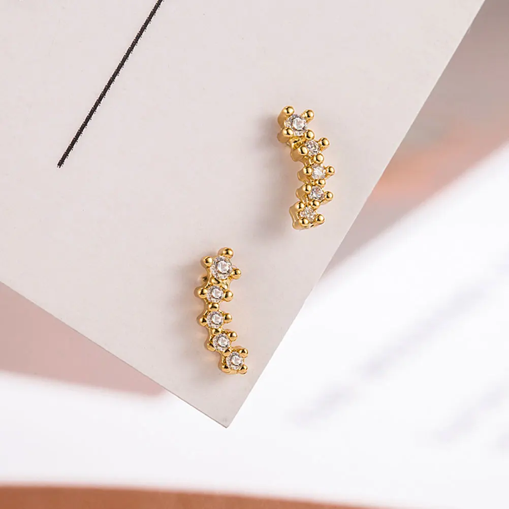 

Exquisite Rhinestone Stud Earrings for Women Trendy Fashion Jewelry Gift Chic Ear Accessories Lightweight Comfortable Durable