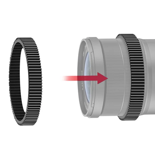 FEICHAO-Anillo de engranaje de enfoque sin costuras, adaptador de silicona con rotación de 360 grados, adaptador de anillo de enfoque de seguimiento silencioso para accesorio de cámara SLR DSLR