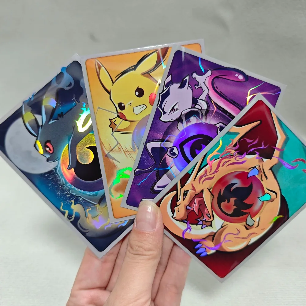 

60 шт./компл. чехол для карты Pokemon PTCG Self Made Umbreon Charizard Pikachu Collection, защитный чехол для карты
