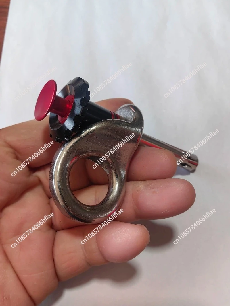 10X65 Stainless Steel Rock Nail Hanging Clip, Aerial Work Safety Rope Speed Drop Holder