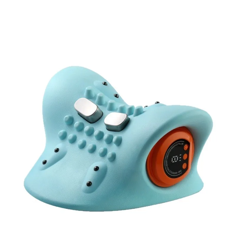 

Cervical retractor hot compress massage pillow household head cervical massage pillow