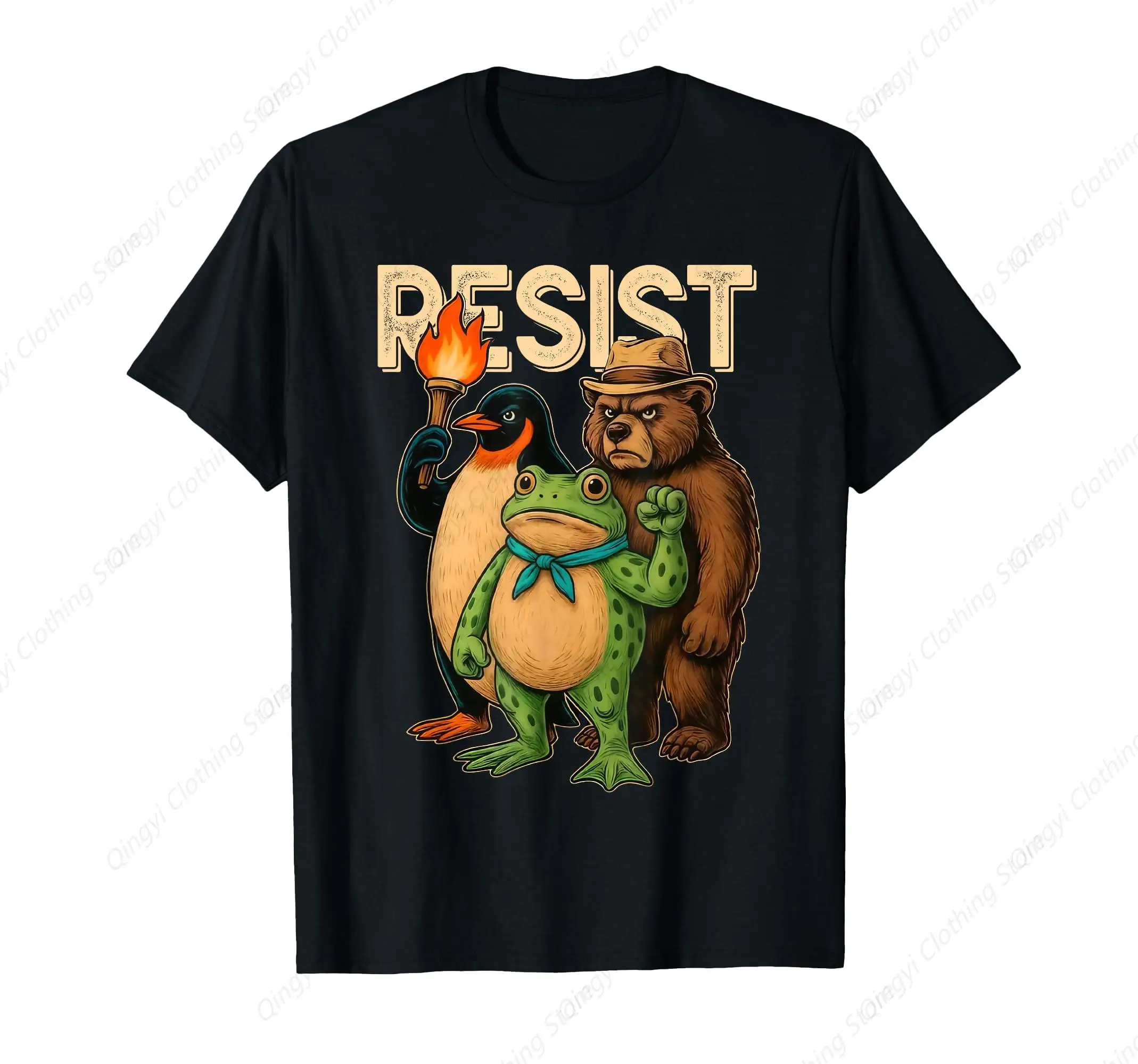 

Resist Frog Frog Protest for Men Women T-Shirt