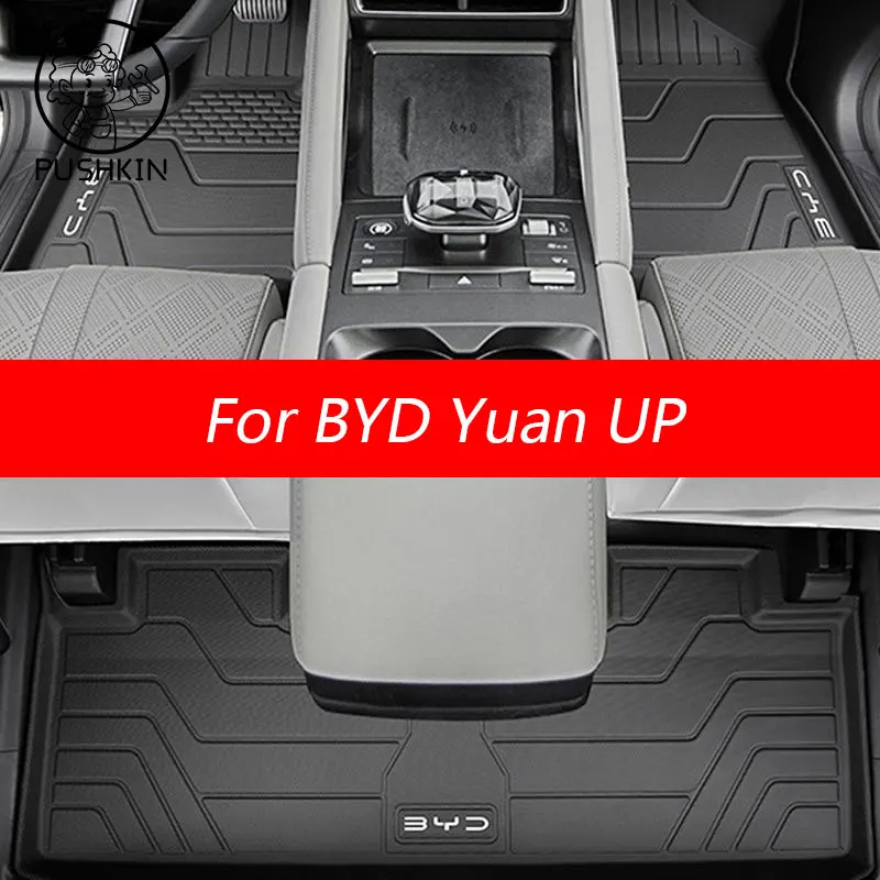 

Car Floor Mats For BYD Yuan Up 2024 2025 2026 5seat Anti-dirty Pads Left Hand Driver Foot Carpet Cover Auto Interior Accessories