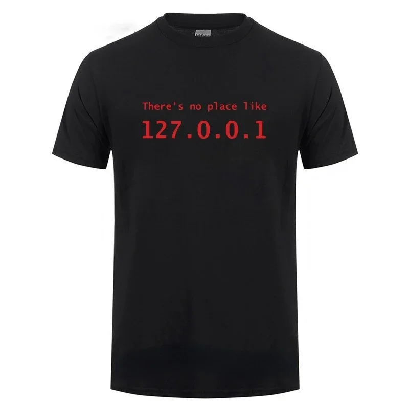 男性のための面白くてかわいいTシャツ,トップアドレス,127.0.0.1のように配置されていません,振動,ボーイフレンド,誕生日プレゼント