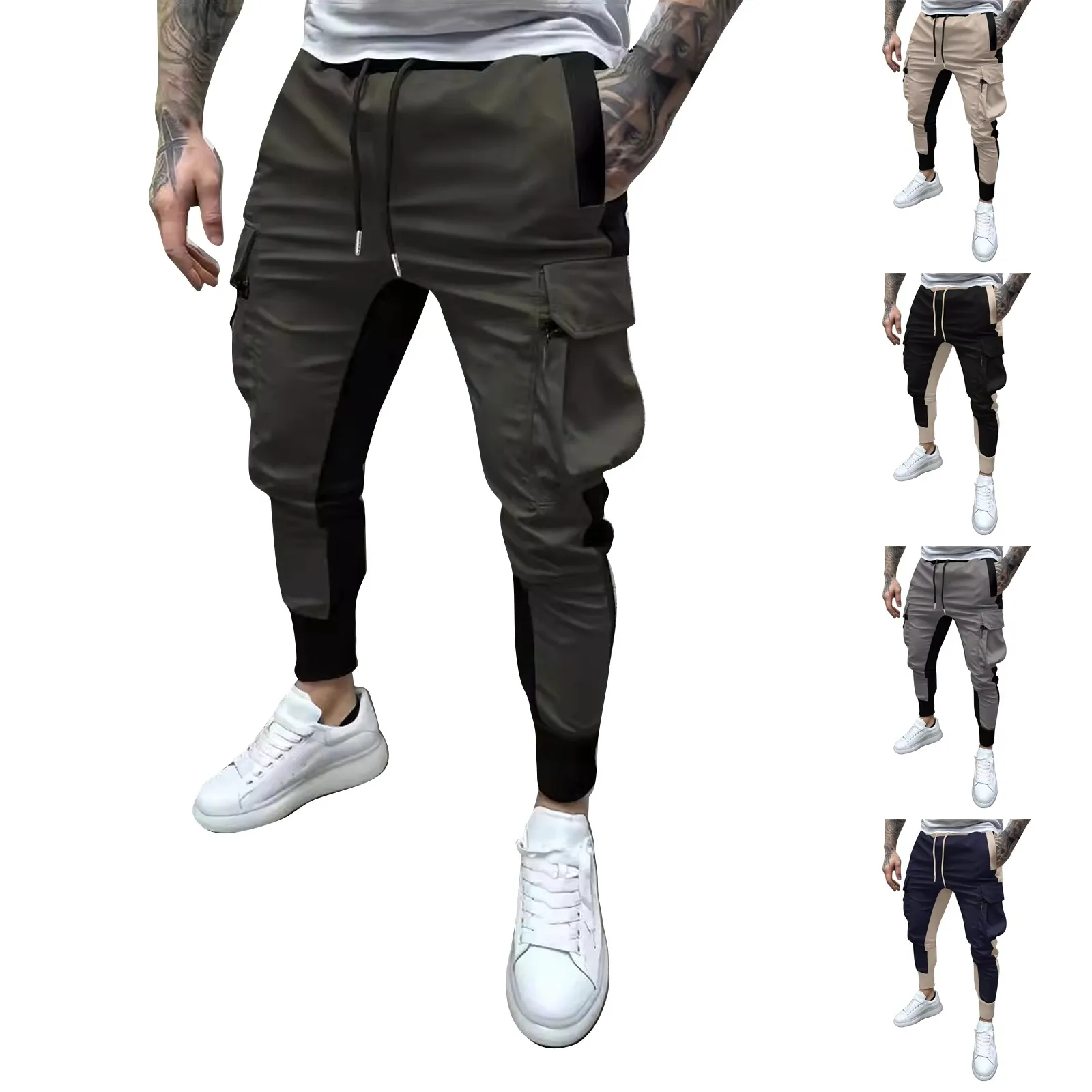 Pantaloni da uomo Hip Hop Coulisse Jogger Moda Pantaloni comodi Pantaloni sportivi casual maschili Vita elastica allentata Abbigliamento sportivo Nuovo