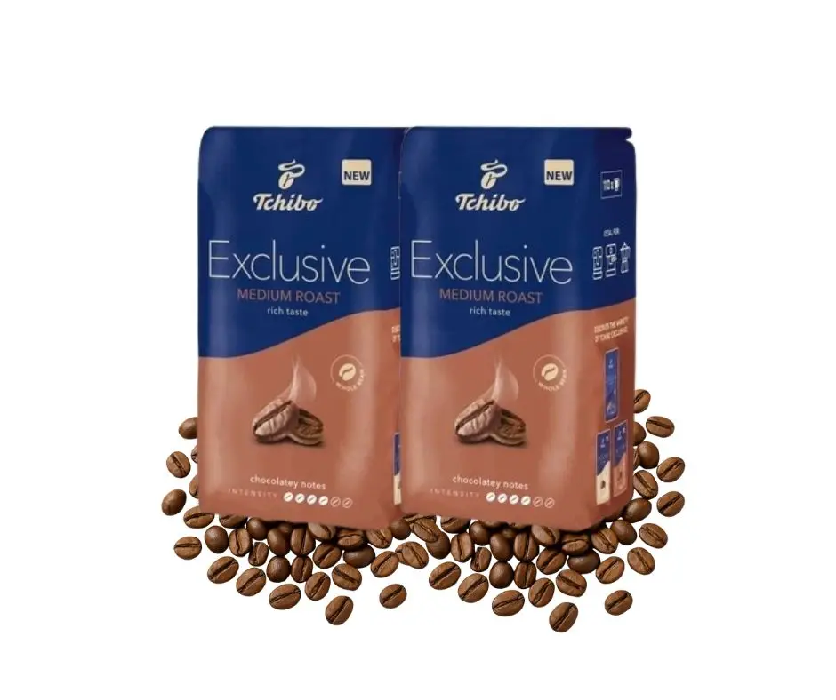 Tchibo Grain Coffee Exclusive Medium Roast Set 2x1kg