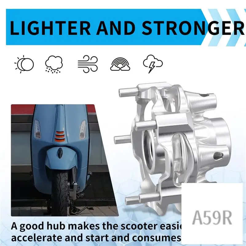

R9-Motorcycle Accessories For Vespa Sprint150 Sprint Primavera 150 Front Disc Brake Wheel Hub Front Hubs