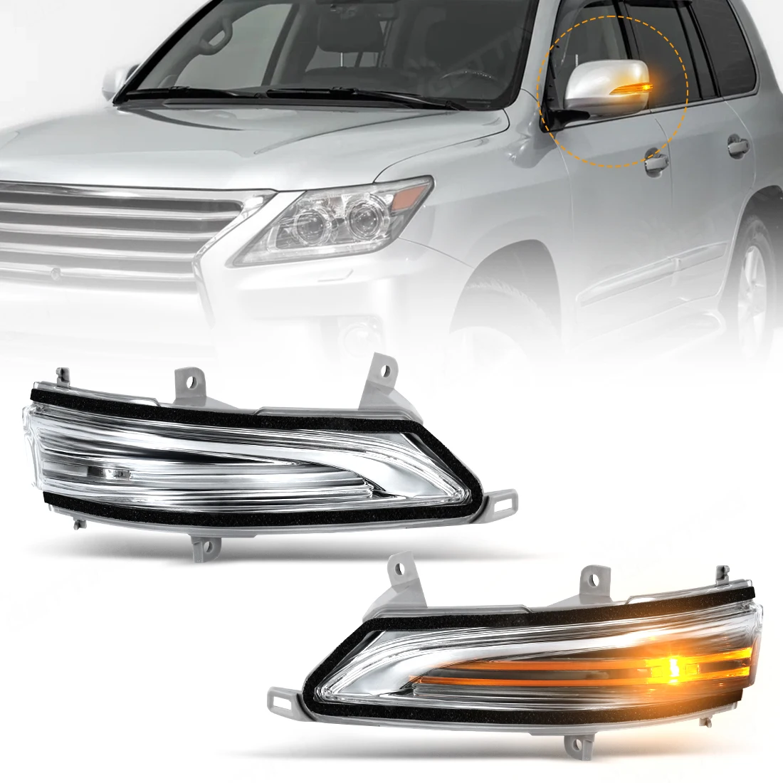 

LED Rearview Mirror Turn Signal Light For Lexus GX460 J150 LX570 J200 2010-2019 Door Wing Side Mirror Lamp Accessorie 8173060103