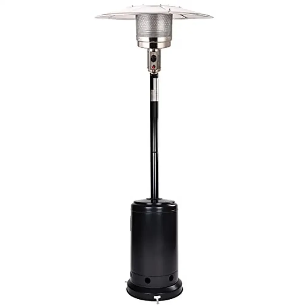 

Outdoor Propane Patio Heater 48,000 BTU Commercial & Residential Safe Tip-Over Valve Rust-Resistant Durable Frame One-Touch