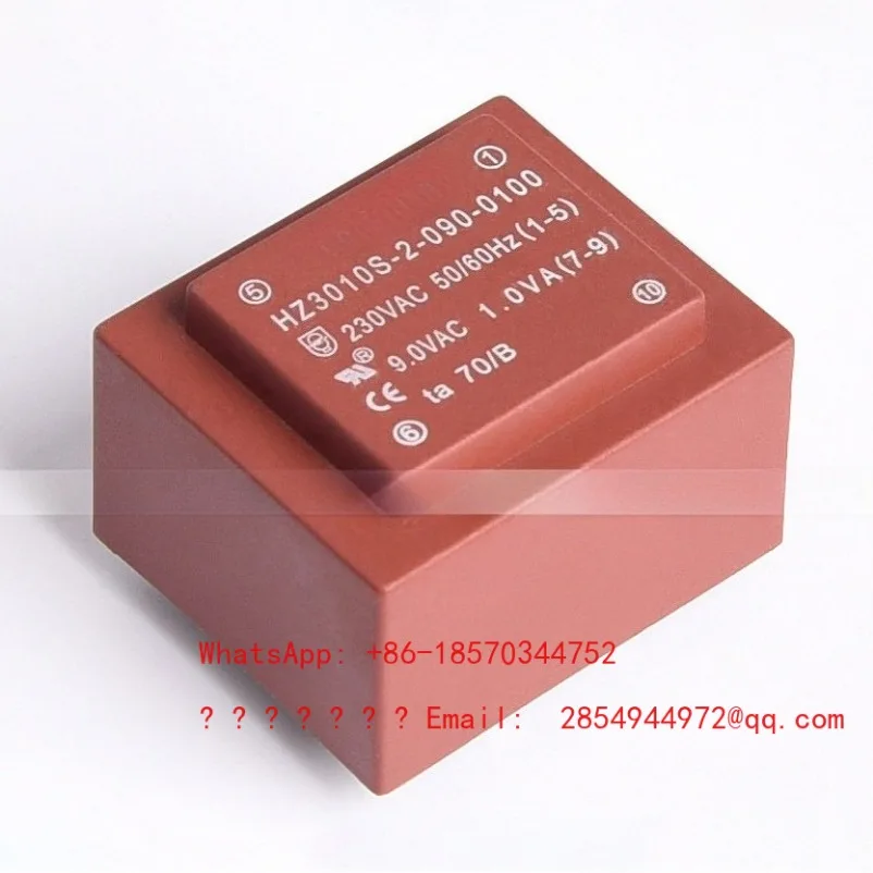 1VA1W 1.2W EI30/10.5 Series 230V To 9V 12V CE Waterproof Potting Power Transformer
