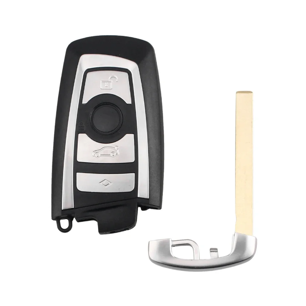 เคสกุญแจรีโมทรถยนต์ Dandkey 5 ชิ้น แบบ 3/4 ปุ่ม สำหรับ BMW ซีรีส์ 1 3 5 7 รุ่น E90 E92 E93 X3 X5 F10 F20 F30 F40 GT