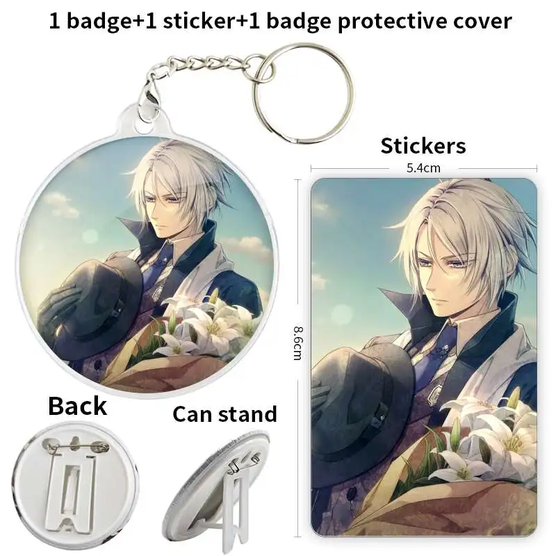 Dante Falzone Anime Charakter Spiel Soft Button Abzeichen Brosche Anker Peripherie geräte Pin Anhänger Fandom Hut Zubehör Pupille