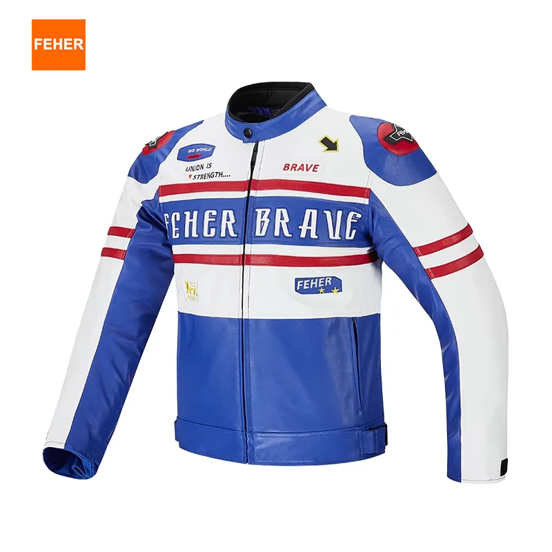 

FEHER Motorcycle Leather Jackets for Men All Seasons Waterproof and Comfortable Leisure Activities for Outdoor Sports Jackets