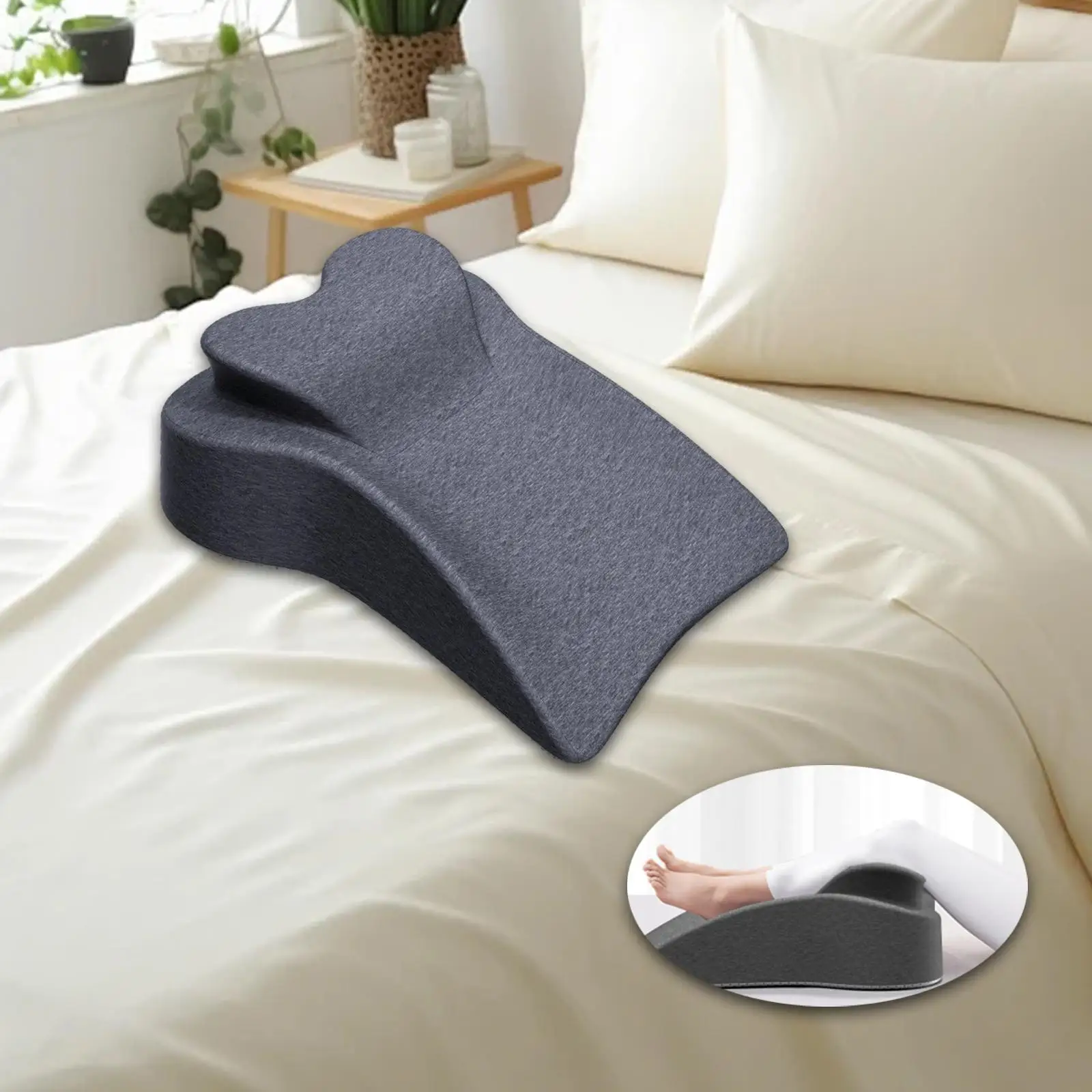 다용도 메모리폼 다리 받침대, 독서용, 아파트, 기숙사용