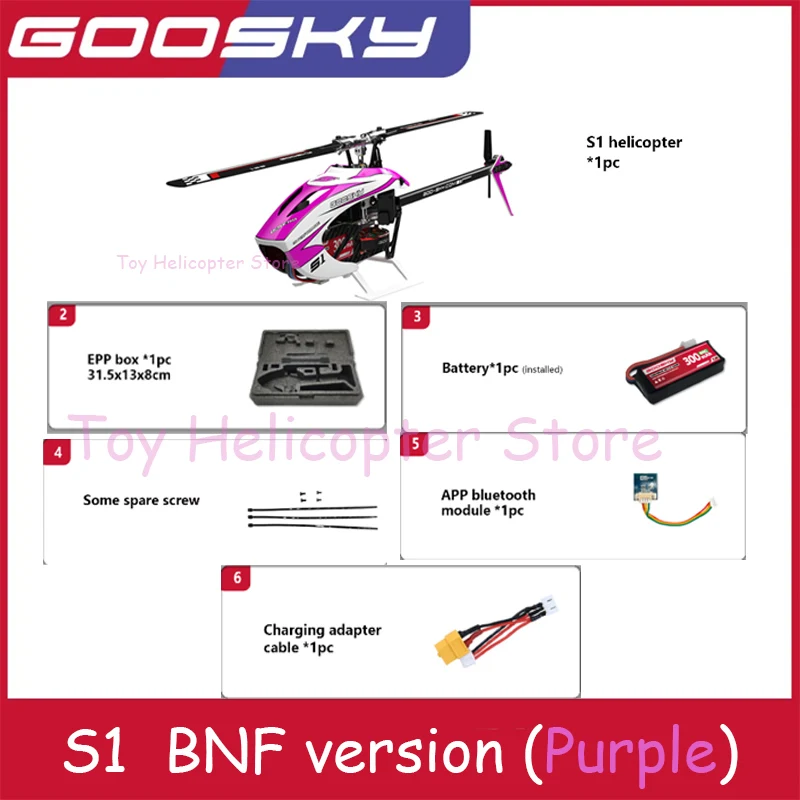 Goosky S1 Rc Hubschrauber 6ch Drone professionelle Flugzeug BNF 3d Stunt Doppel Bürstenlosen Motor Direktantrieb Flybarless Erwachsene Spielzeug Geschenk