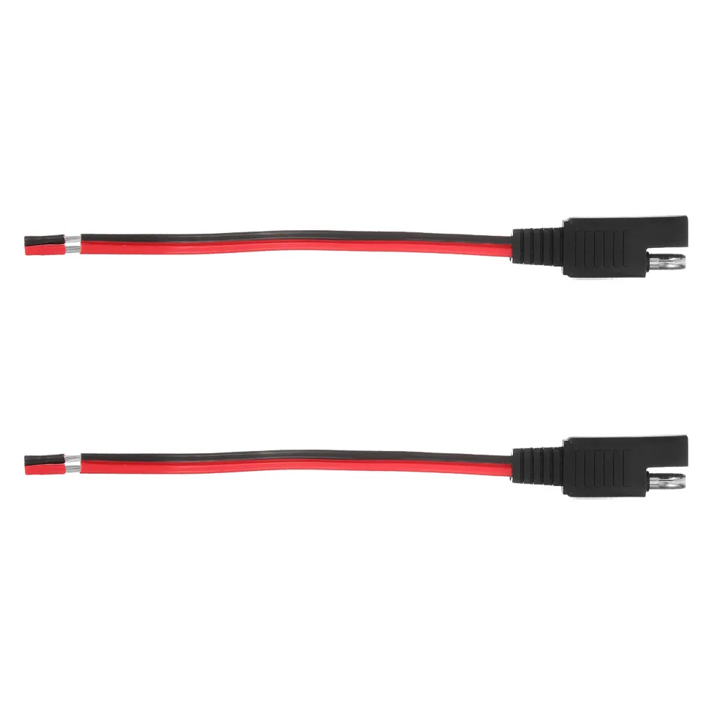 

2Pcs Photovoltaic Extension Cable Sae 14awg Tinned Copper Power Cable for Solar Panel Battery Rv Motorcycle Automotive Use