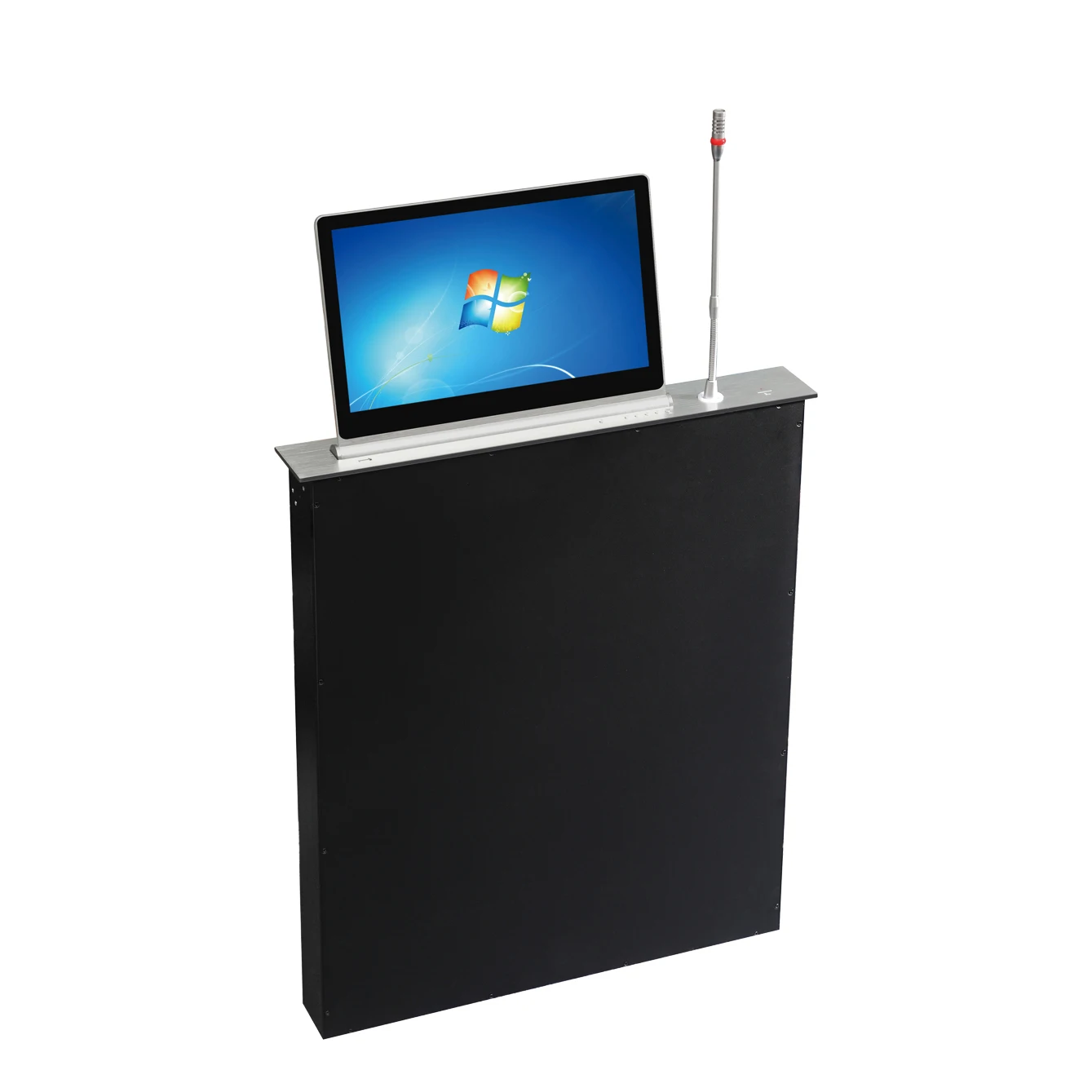 High Quality Custom Desk Microphone Video Conference System Hidden LCD Lift Paperless Conference System for Office Equipment