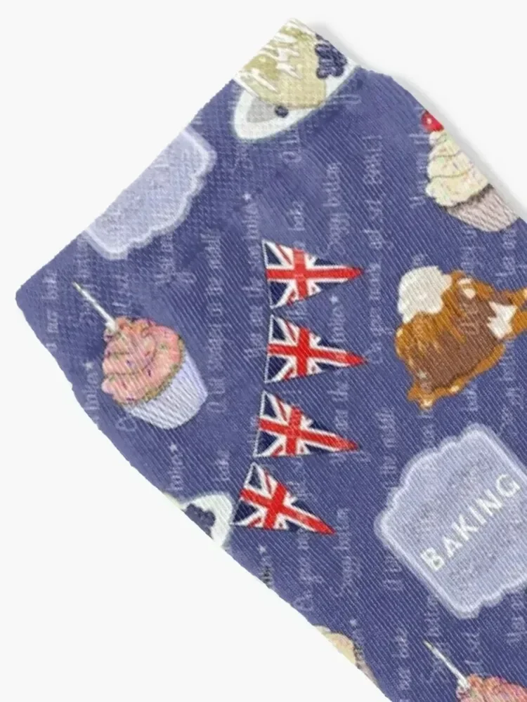 British Bake Show Socks custom sports hockey basketball hiking Socks Ladies Men's