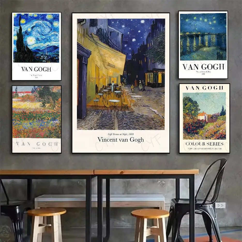 Good Van Gogh Poster HD Art Sticky Wall Waterproof Home Living Room Bedroom Bar Aesthetic Decoration