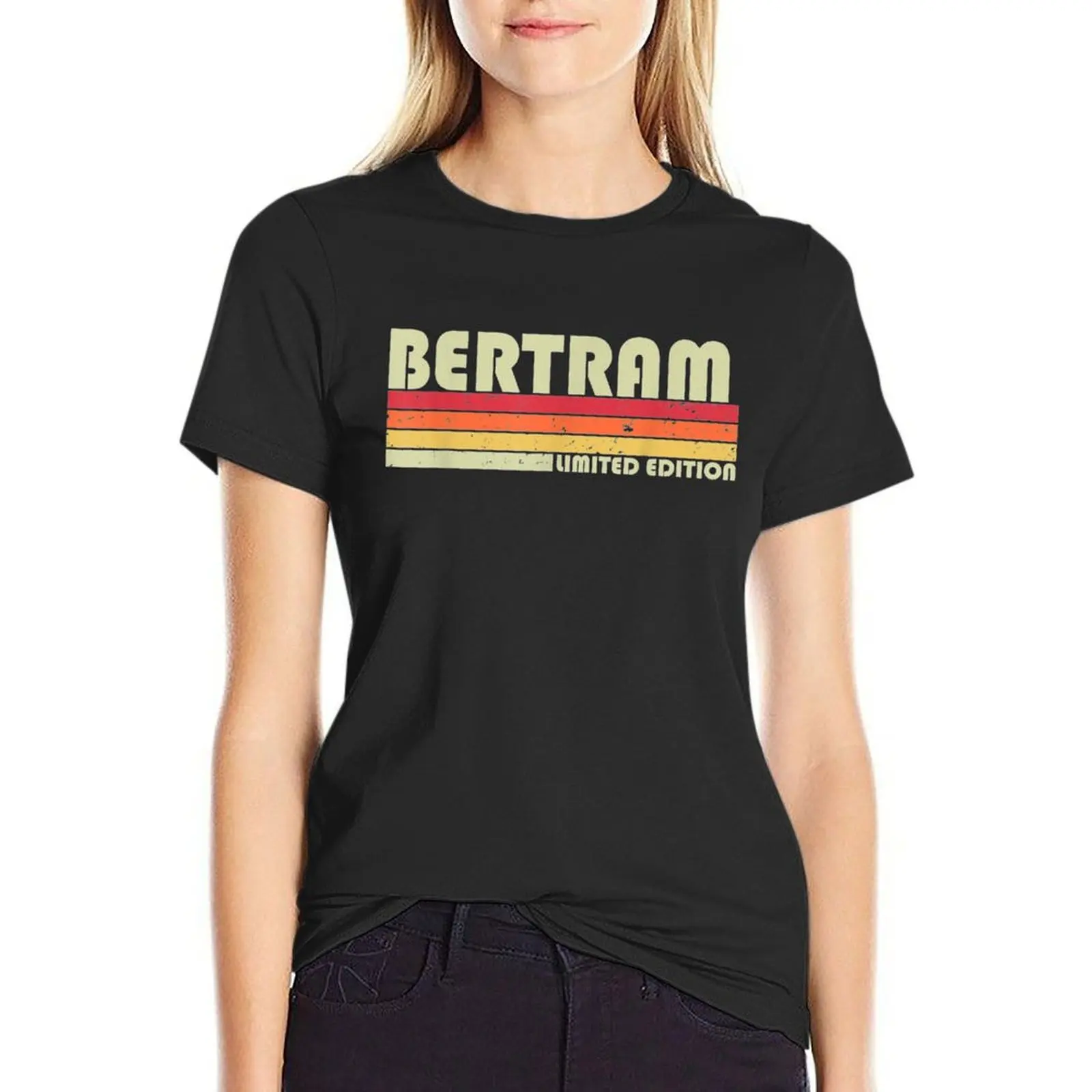 BERTRAM Gift Name Personalized Funny Retro Vintage Birthday T-shirt vintage clothes cute clothes oversized tops for Women