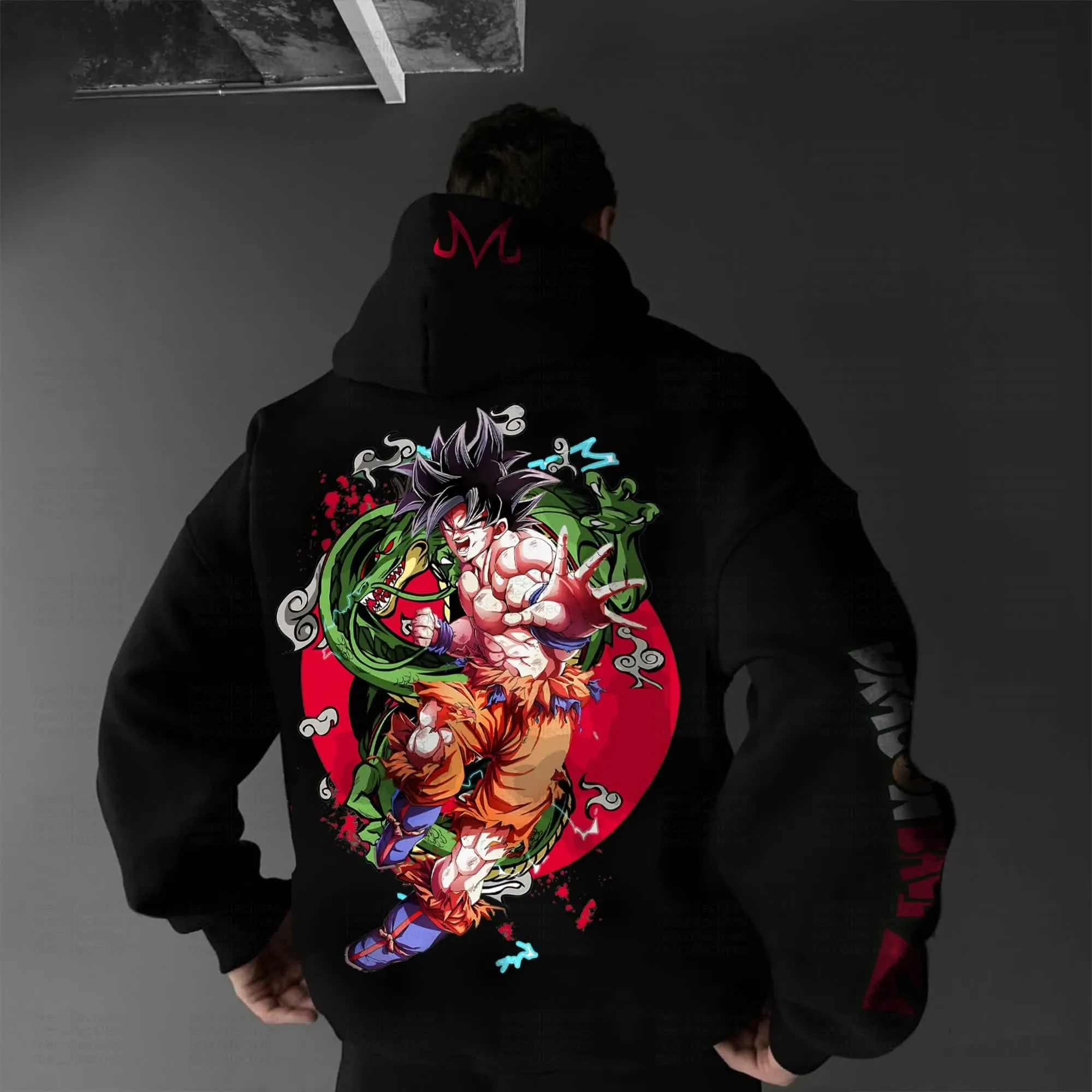 

Dragon Ball Parent-child Clothing Autumn and Winter Japanese Hotblooded Animation Classic Character Hoodie Men's and Women's