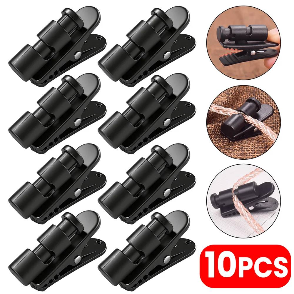 

10/1Pcs Headphone Earphone Cable Wire Cord Clip Nip Clamp Cable Organization Holder Rotating Clamps Earphone Winder Accessories