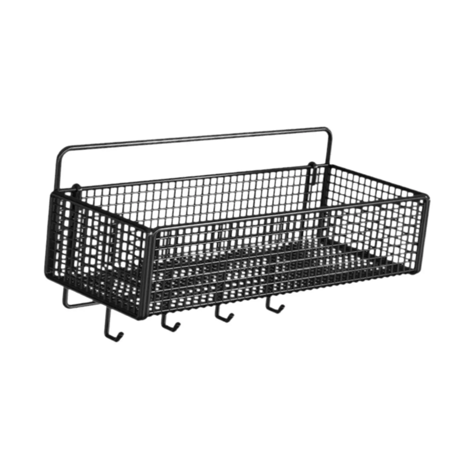 Metal Wire Basket Floating Shelf Toiletries Decorative Iron Item Organizer