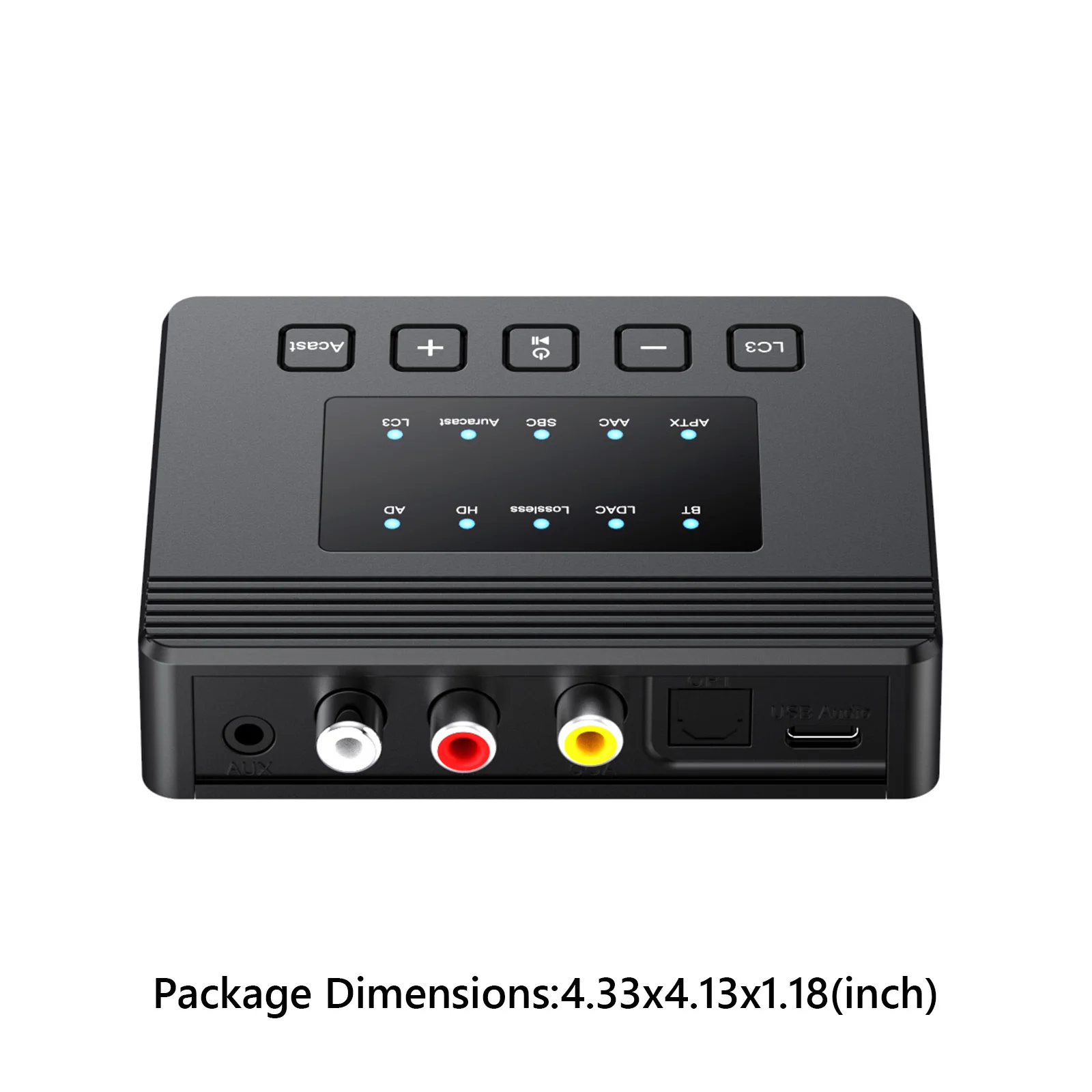 LDAC AptX-HD/AD/LL BT 6.0 HD Audio Receiver 300mAh Auracast Broadcast Receiver Transmitter Adapter for Home Stereo Speaker - view 5