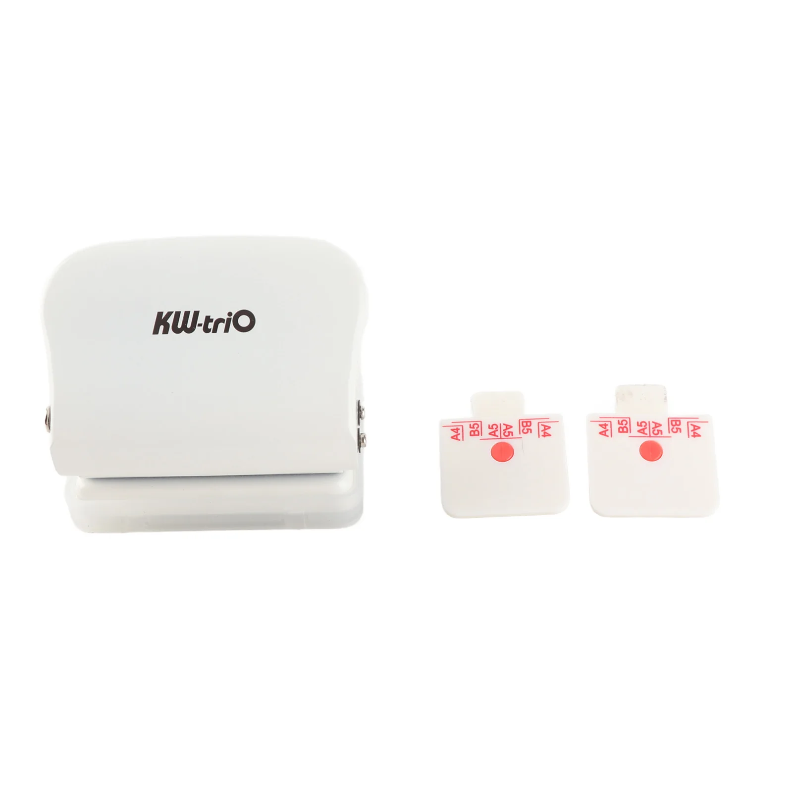 KW- 6-Hole Paper Punch Handheld Metal Hole Puncher 5 Sheet Capacity 6mm for   B5 Notebook Scrapbook Diary Planner