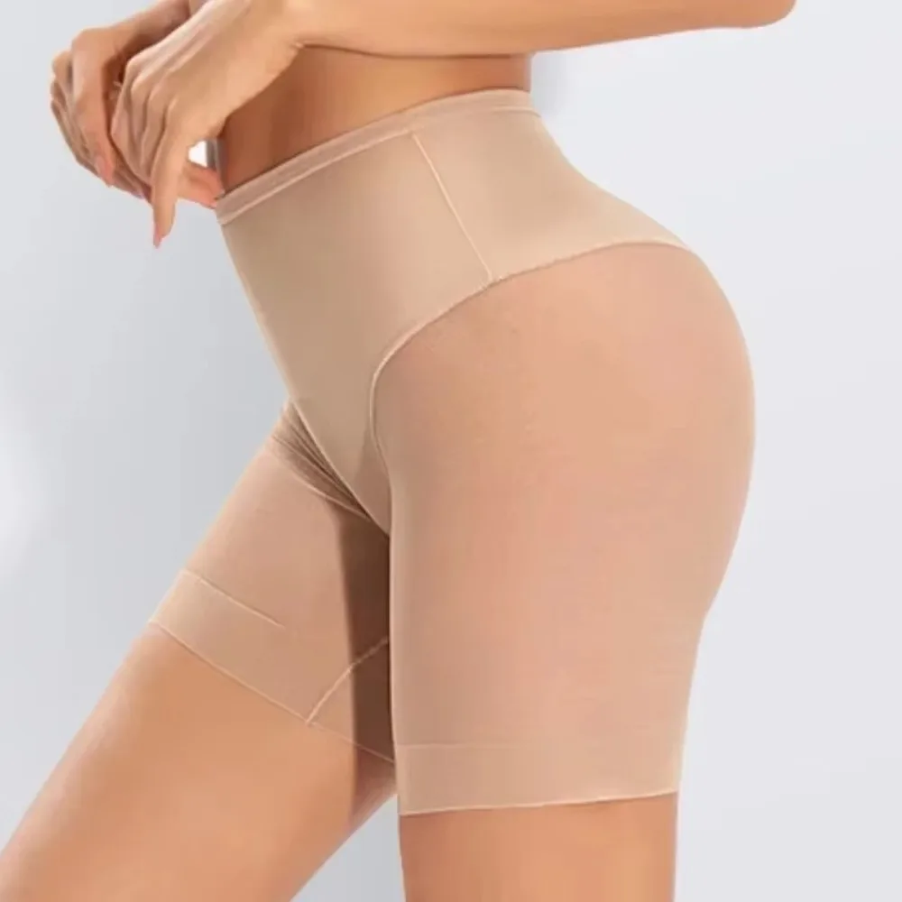 Comfortable Mid Waist Seamless Underwear Breathable Soft Shorts Panties Elasticity Ice Silk Thin Lingerie Panty Summer