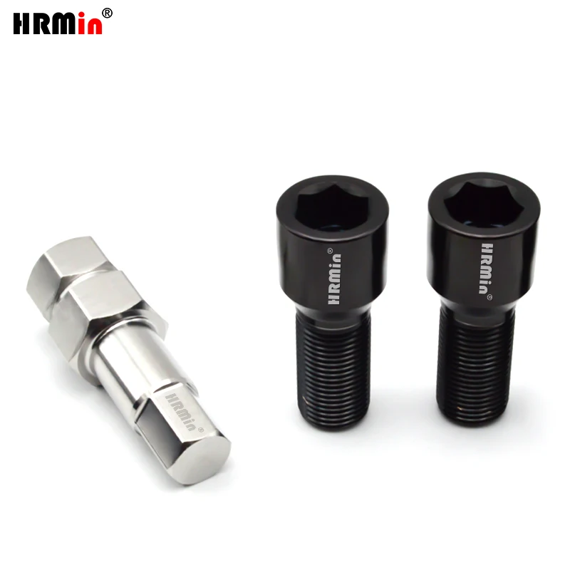 HRmin Gr5 Titan Radbolzen Schraube M12x1.5x28-45mm Allen Cup Head Socket Cone Seat für BMW LUTOS FIAT Autos mit kleinem Loch Rad – Detail 2