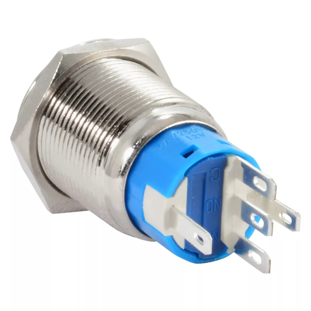 Blue LED Switch 19mm Power Switch Water Splashes Separate Switch And LED Auxiliary LED Accent Lights Blue LED Switch
