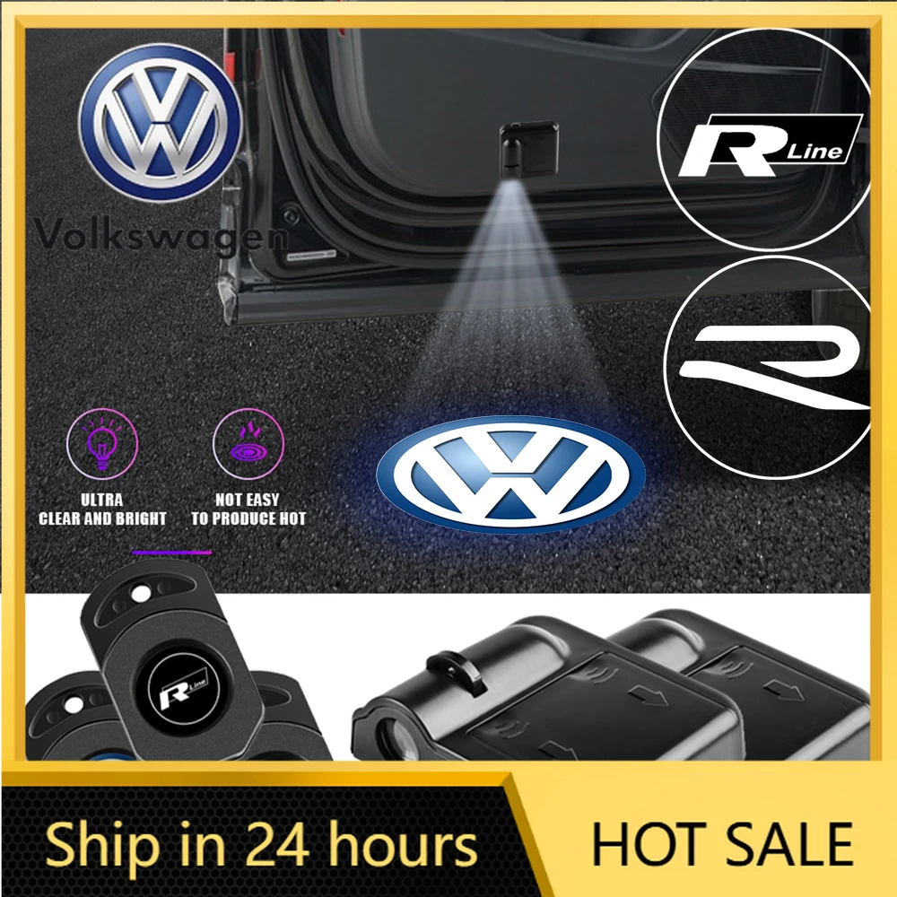 

Новинка 2026 года: 2 беспроводных HD-проектора для автомобилей Volkswagen (подсветка дверей, приветственные лампы) для Volkswagen Golf R, R-Line, Tiguan, Touareg