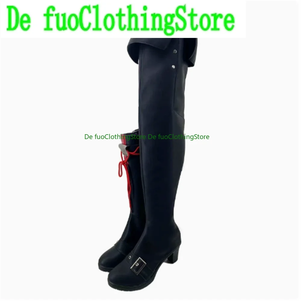 

Defuo Qiubai Qiu bai Arknights Обувь для косплея Сапоги Игры Аниме Магазин обуви на Хэллоуин