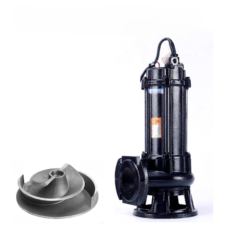 WQ sewage pump non clogging cutting submersible sewage pump three-phase sewage pump 220V water factory